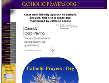 Tablet Screenshot of catholic-prayers.org